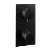 Remer Edge Термостат для ванны встраиваемый, 3 потребителя, цвет: cromo nero spazzolato EG593CFP