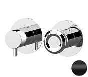 Remer Element Смеситель для ванны встраиваемый, 3 потребителя, с скрытой частью, цвет: nero opaco ET93ZPNO