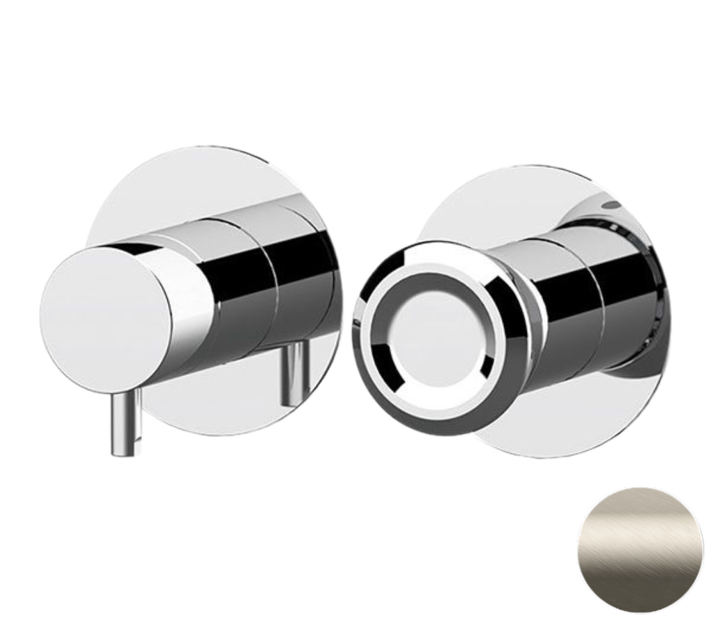 Remer Element Смеситель для ванны встраиваемый, 3 потребителя, с скрытой частью, цвет: visual inox ET93ZPXV