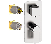 Remer Energy Смеситель для ванны встраиваемый на 2 потребителя, внешняя часть, цвет: cromo EY92KB