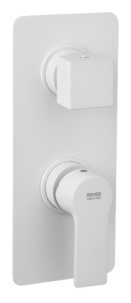 Remer Energy Смеситель для ванны встраиваемый на 3 потребителя, внешняя часть, цвет: bianco opaco EY93KBBO