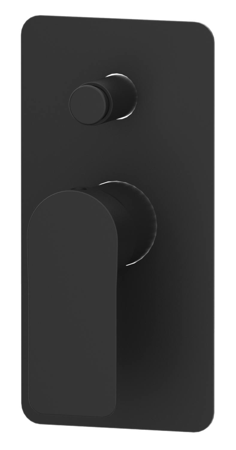 Remer Infinity Смеситель для ванны встраиваемый на 2 потребителя, внешняя часть, цвет: nero opaco I09KBNO