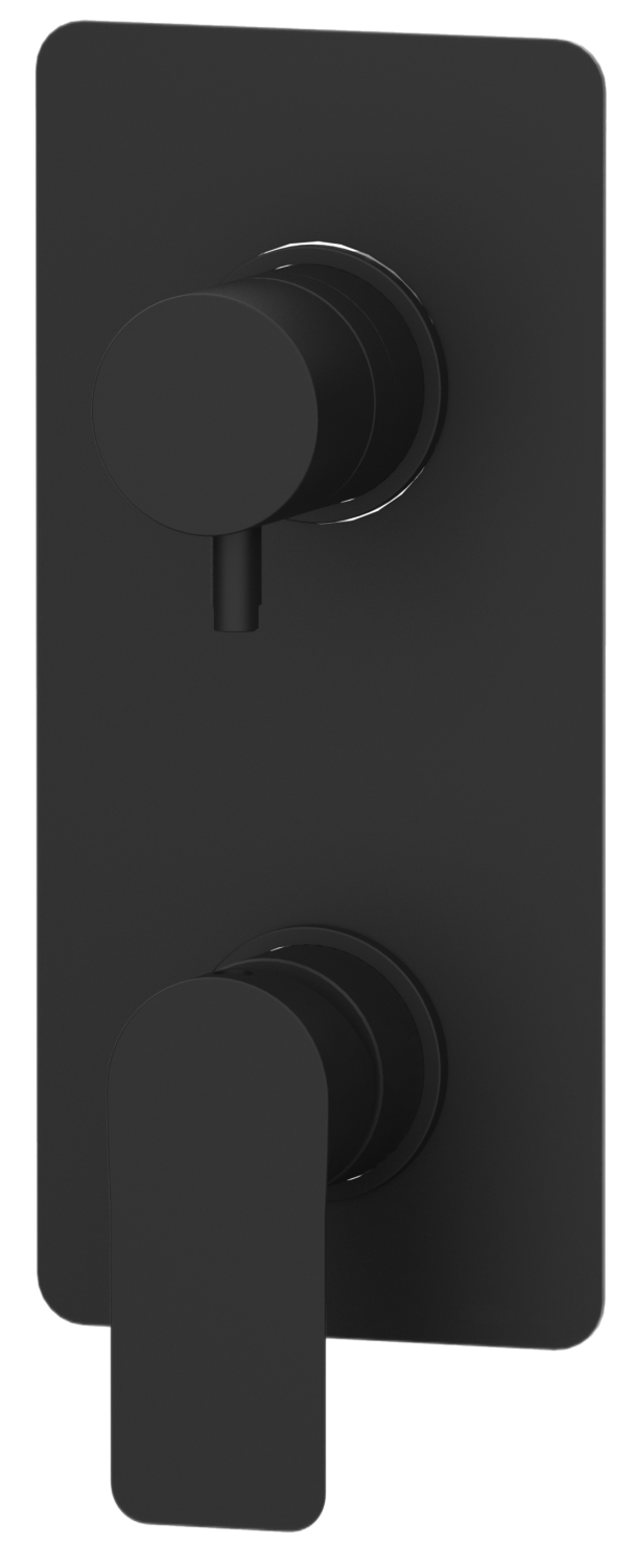 Remer Infinity Смеситель для ванны встраиваемый на 3 потребителя, внешняя часть, цвет: nero opaco I93KBNO