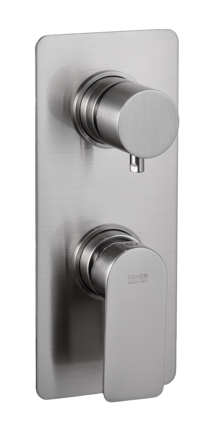 Remer Infinity Смеситель для ванны встраиваемый, 3 потребителя, цвет: nichel spazzolato I93KBNP