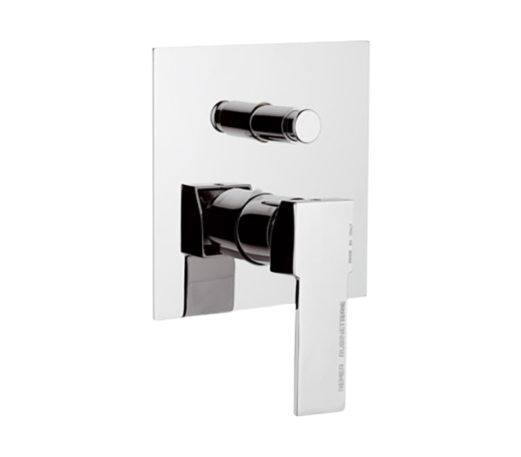 Remer Qubika Смеситель для ванны встраиваемый на 2 потребителя, с встраиваемой частью, цвет: cromo Q09