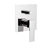 Remer Qubika Смеситель для ванны встраиваемый на 2 потребителя, с встраиваемой частью, цвет: cromo Q09