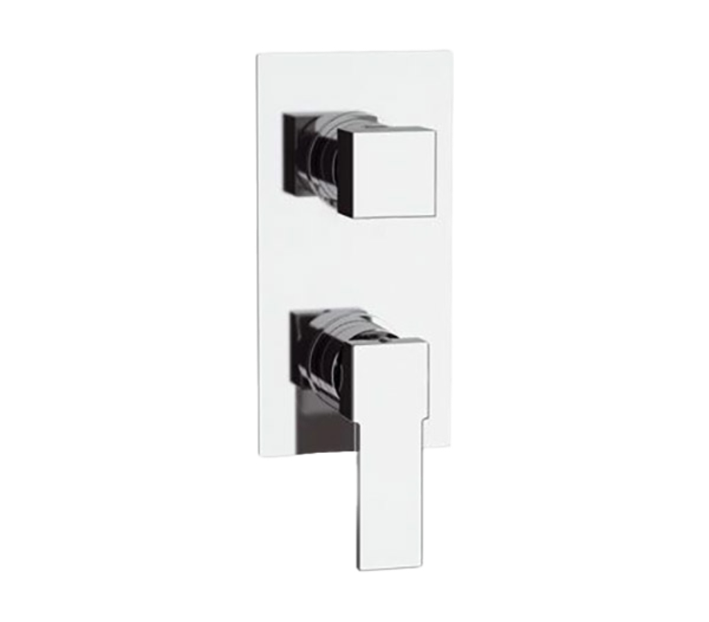 Remer Qubika Смеситель для ванны встраиваемый, 3 потребителя, с скрытой частью, цвет: cromo Q937