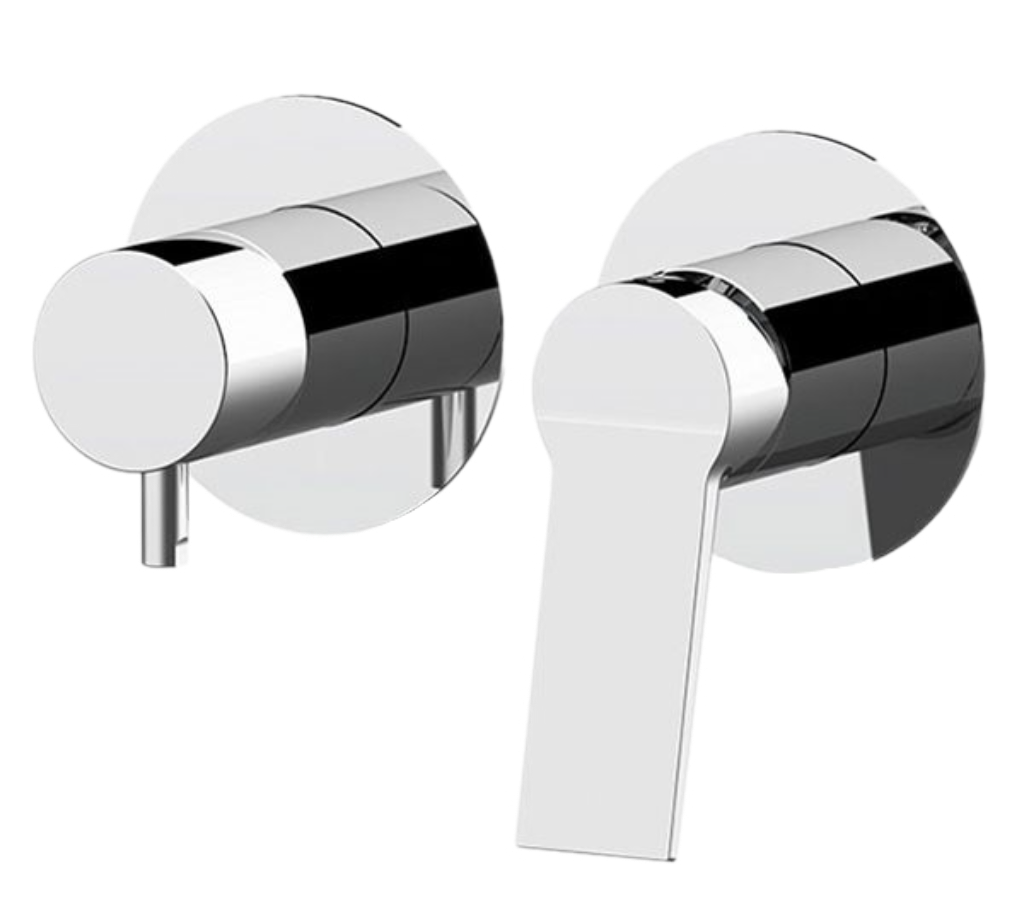 Remer Slash & Dot Смеситель для ванны встраиваемый, 3 потребителя, с скрытой частью, цвет: cromo SL93ZP