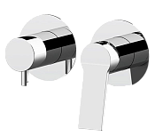 Remer Slash & Dot Смеситель для ванны встраиваемый, 3 потребителя, с скрытой частью, цвет: cromo SL93ZP