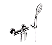 Remer Vanity Смеситель для душа, излив, лейка 4 вида струи, держатель, шланг 150 см, цвет: cromo V38