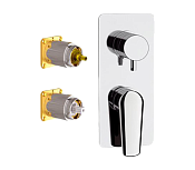 Remer Vanity Смеситель для ванны встраиваемый на 3 потребителя, внешняя часть, цвет: cromo V93KB