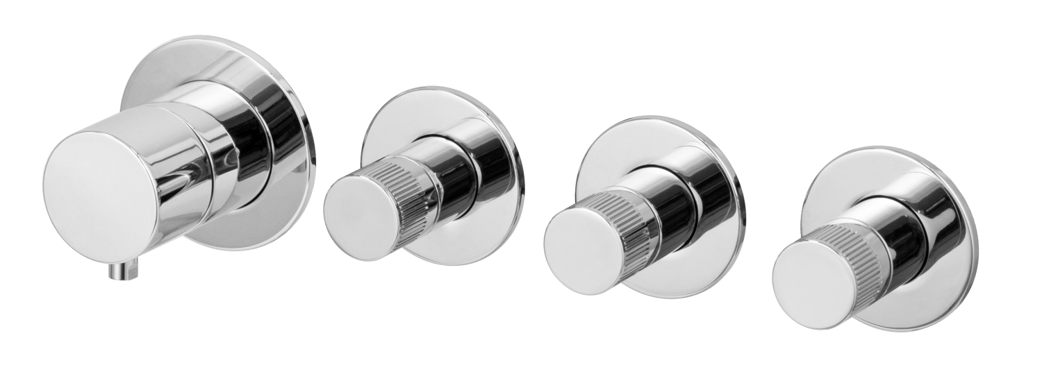 Remer X Style Смеситель для ванны встраиваемый, 3 потребителя, с скрытой частью, цвет: cromo N98D3P