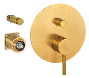 Remer X Style Смеситель для ванны встраиваемый на 2 потребителя, внешняя часть, цвет: oro spazzolato X09KBBG