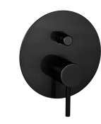 Remer X Style Смеситель для ванны встраиваемый, 2 потребителя, цвет: cromo nero spazzolato X09LCFP