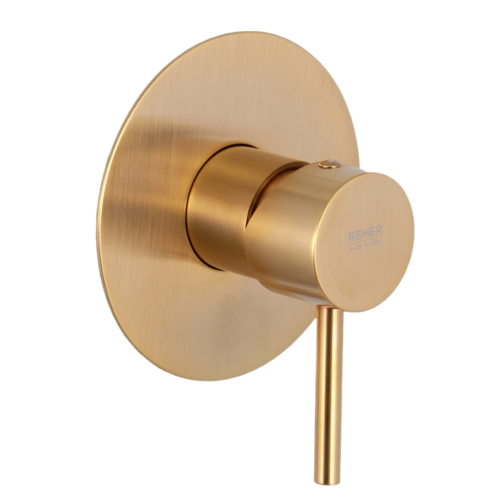 Remer X Style Смеситель для душа встраиваемый, 1 потребитель, с скрытой частью, цвет: oro spazzolato X30LBG