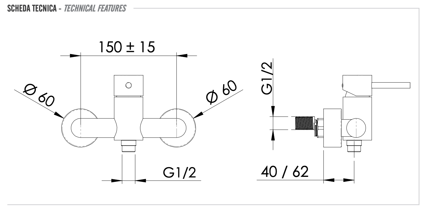 Remer X Style Смеситель для душа, цвет: cromo X31