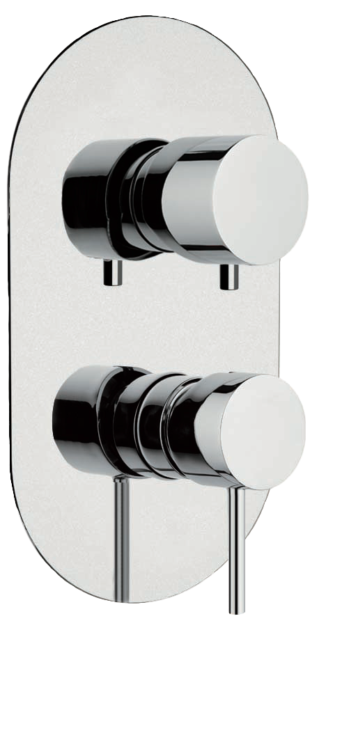 Remer X Style Смеситель для ванны встраиваемый на 3 потребителя, с встраиваемой частью, цвет: cromo X93