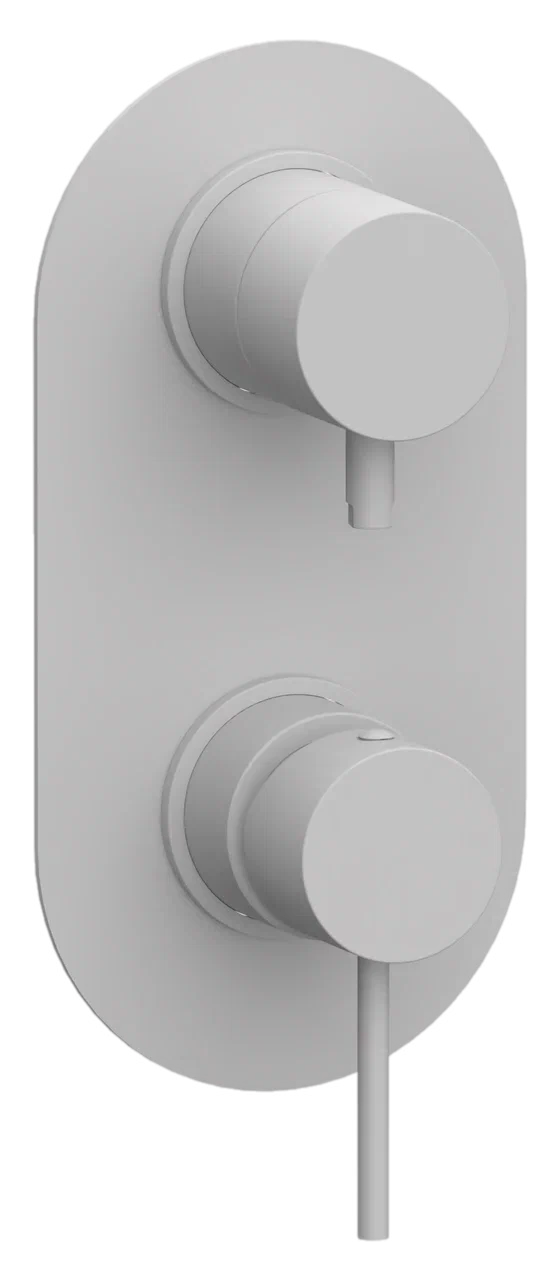 Remer X Style Смеситель для ванны встраиваемый на 3 потребителя, внешняя часть, цвет: bianco opaco X93KBBO