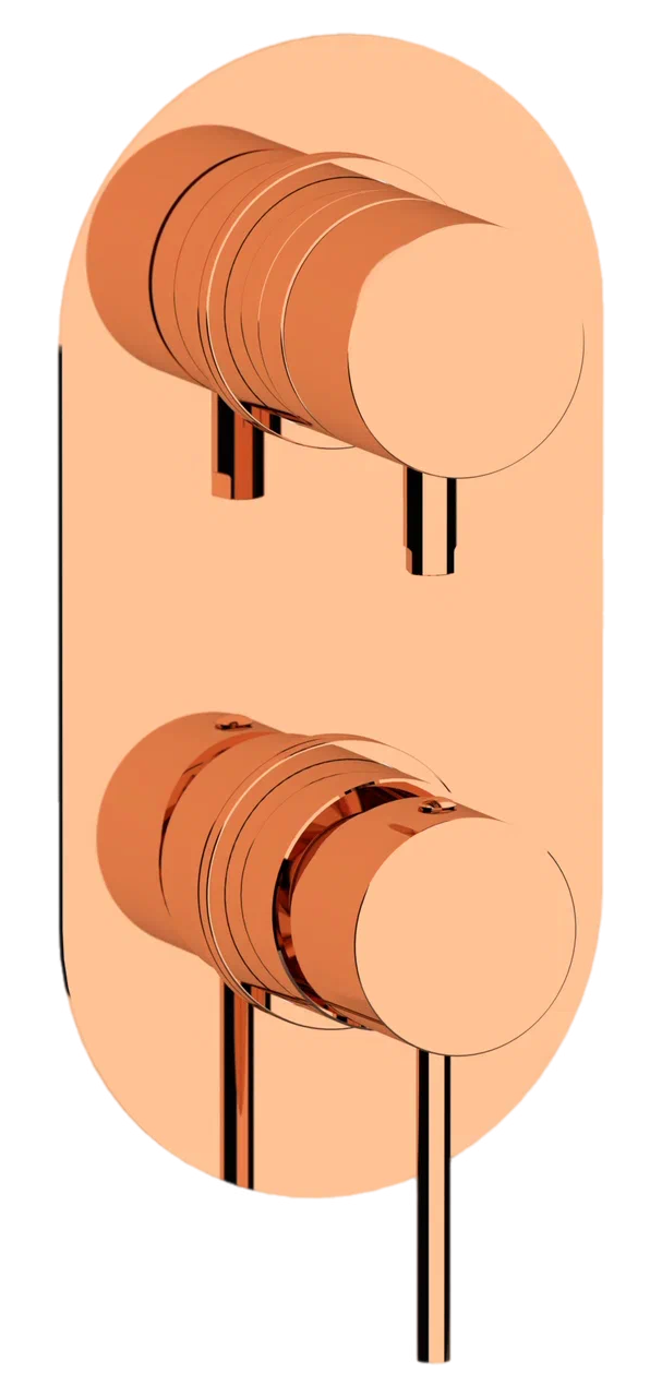 Remer X Style Смеситель для ванны встраиваемый на 3 потребителя, внешняя часть, цвет: rame lucido X93KBRL