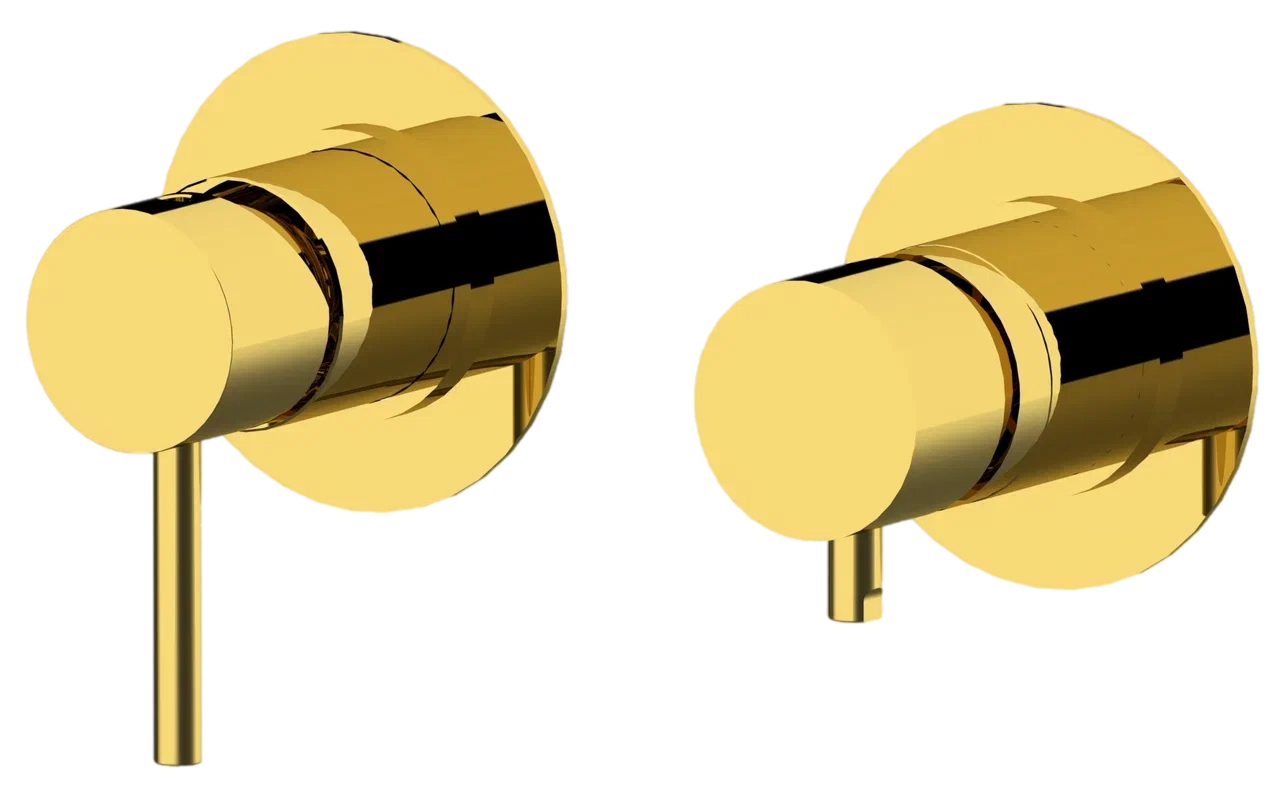 Remer X Style Смеситель для ванны встраиваемый, 3 потребителя, с скрытой частью, цвет: oro lucido X96D3DO