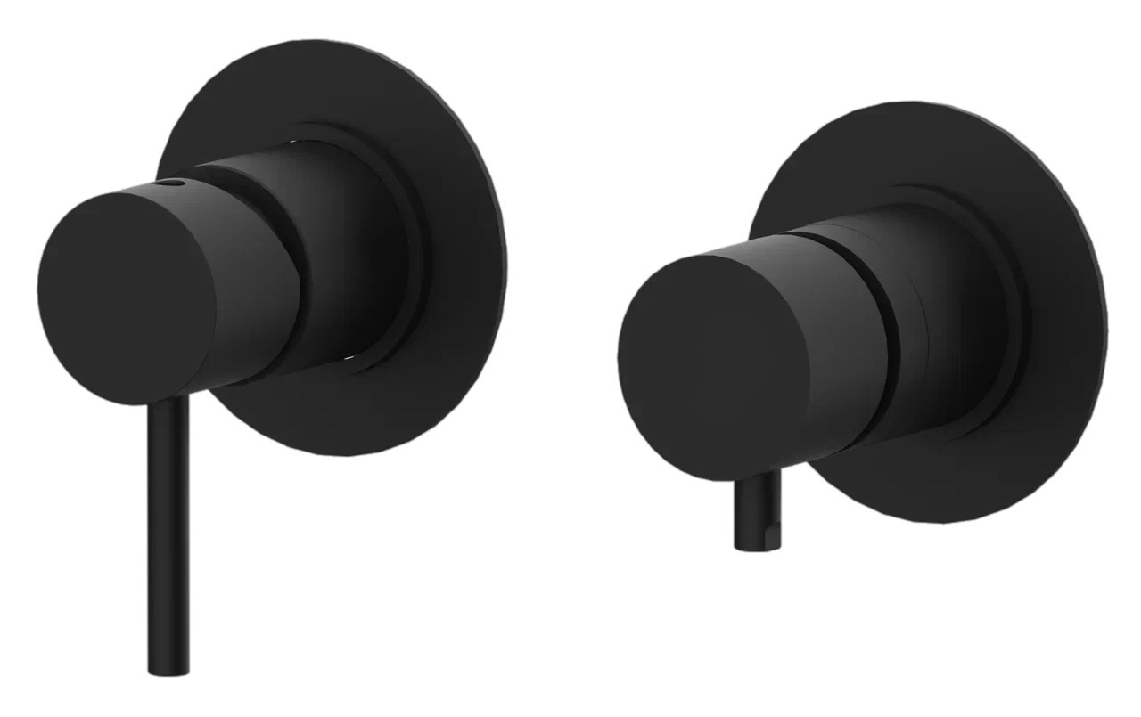 Remer X Style Смеситель для ванны встраиваемый, 3 потребителя, с скрытой частью, цвет: nero opaco X96D3NO