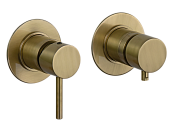 Remer X Style Смеситель для ванны встраиваемый 3 потребителя, с скрытой частью, цвет: vecchio ottone X96D3VO