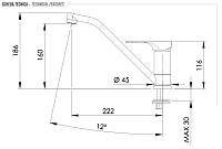 Remer Class Line Смеситель для кухни, цвет: cromo L40