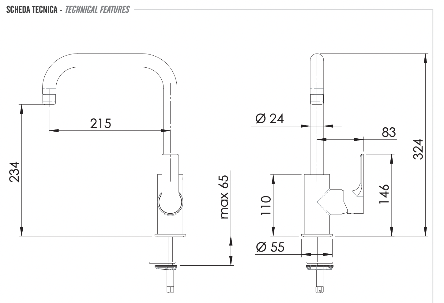 Remer Energy Смеситель для кухни, цвет: cromo EY72U