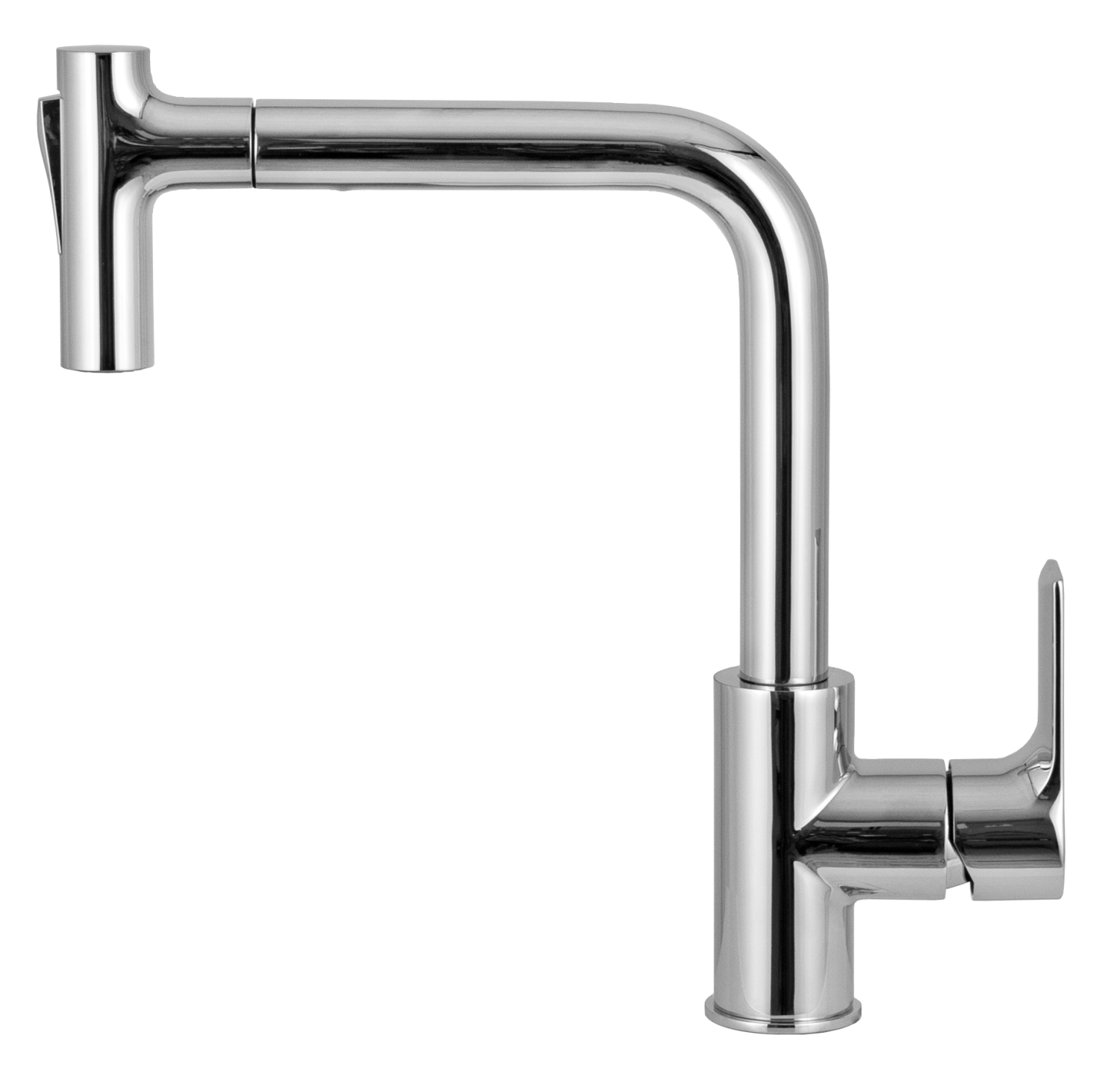 Remer Energy Смеситель для кухни с выдвижным изливом на 2 режима струи, цвет: cromo EY81M