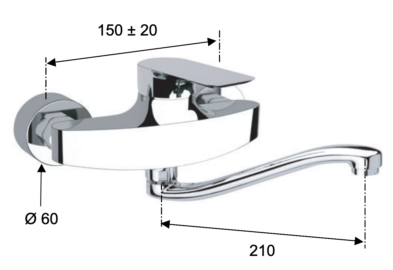 Remer Infinity Смеситель для кухни, цвет: cromo I41S