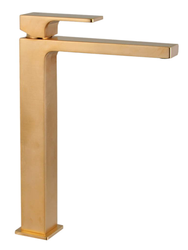 Remer Absolute Смеситель для раковины, без д/к, высота излива 27,4 см, цвет: oro spazzolato AU11LBG