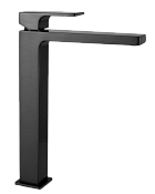 Remer Absolute Смеситель для раковины, без д/к, высота излива 27,4 см, цвет: cromo nero spazzolato AU11LCFP