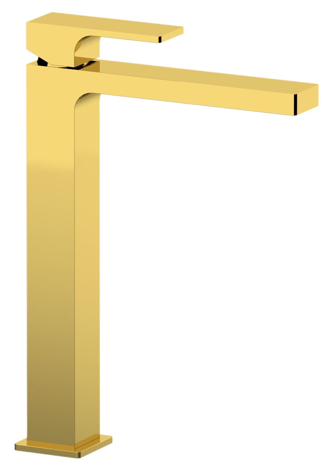 Remer Absolute Смеситель для раковины, без донного клапана, высота излива 27,4 см, цвет: oro lucido AU11LDO