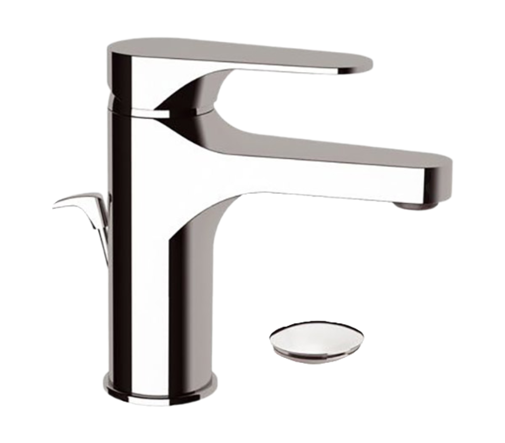 Remer Class Line Смеситель для раковины, с донным клапаном, высота излива 8,6 см, цвет: cromo L10