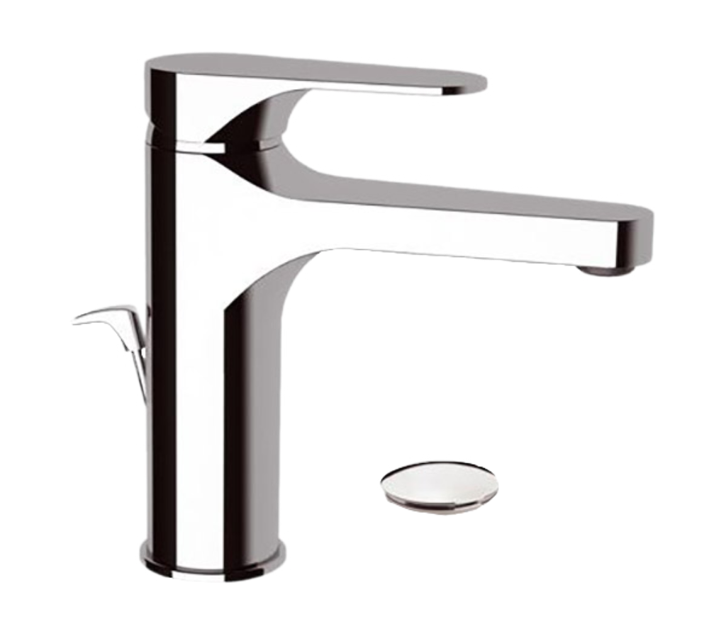 Remer Class Line Смеситель для раковины, с донным клапаном, высота излива 10,6 см, цвет: cromo L10L