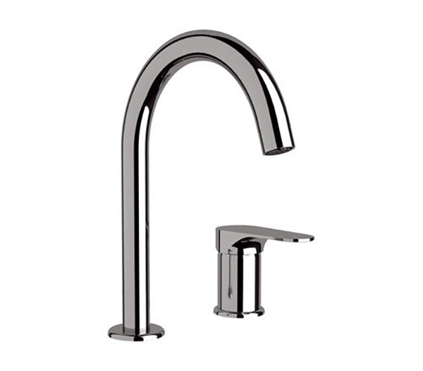 Remer Class Line Смеситель для раковины, на 2 отвертсия, без д/к, высота излива 14 см, цвет: cromo L57