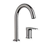 Remer Class Line Смеситель для раковины, на 2 отвертсия, без д/к, высота излива 14 см, цвет: cromo L57