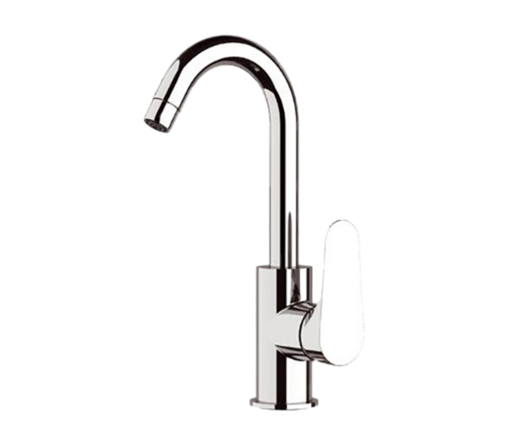 Remer Class Line Смеситель для раковины, без донного клапана, высота излива 22,2 см, цвет: cromo L72C