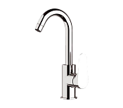 Remer Class Line Смеситель для раковины, без донного клапана, высота излива 22,2 см, цвет: cromo L72C