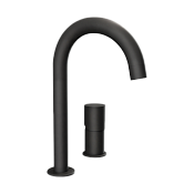 Remer Edge Смеситель для раковины, на 2 отвертсия, без д/к, высота излива 14 см, цвет: nero opaco EG557NO