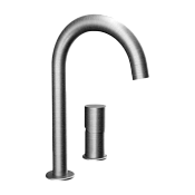 Remer Edge Смеситель для раковины, без д/к, высота излива 14 см, цвет: nichel spazzolato EG557NP