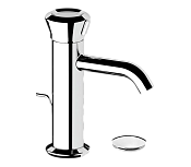 Remer Element Смеситель для раковины, с донным клапаном, высота излива 9,7 см, цвет: cromo ET10