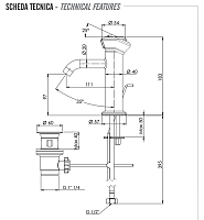 Remer Element Смеситель для раковины, с донным клапаном, высота излива 9,7 см, цвет: cromo ET10