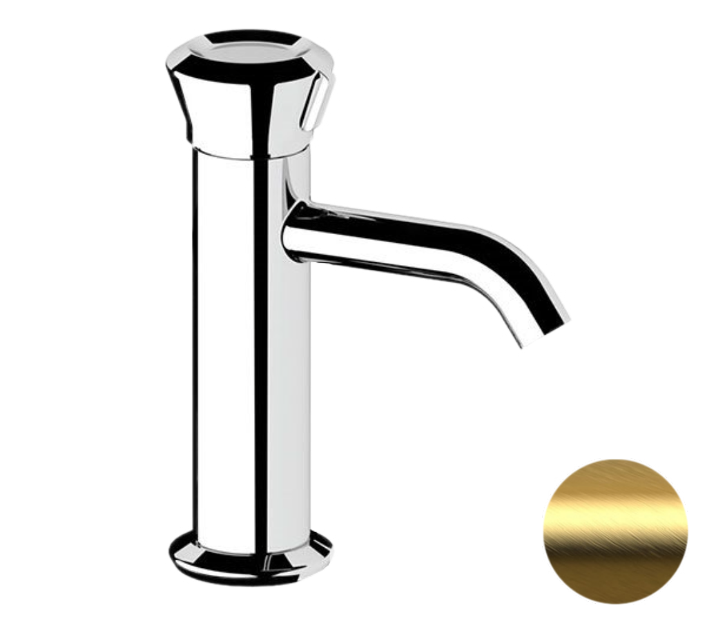 Remer Element Смеситель для раковины, без д/к, высота излива 9,7 см, цвет: oro spazzolato ET12BG