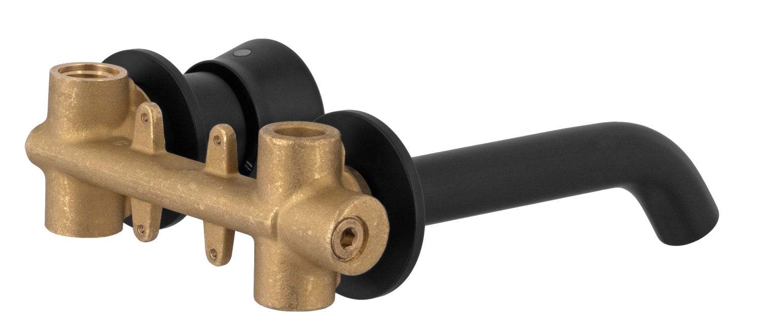 Remer Element Смеситель для раковины, излив 16,6 см, с внутренней частью, цвет: nero opaco ET15PNO