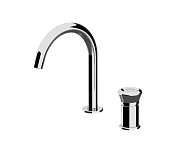 Remer Element Смеситель для раковины, на 2 отвертсия, без д/к, высота излива 14,2 см, цвет: cromo ET57