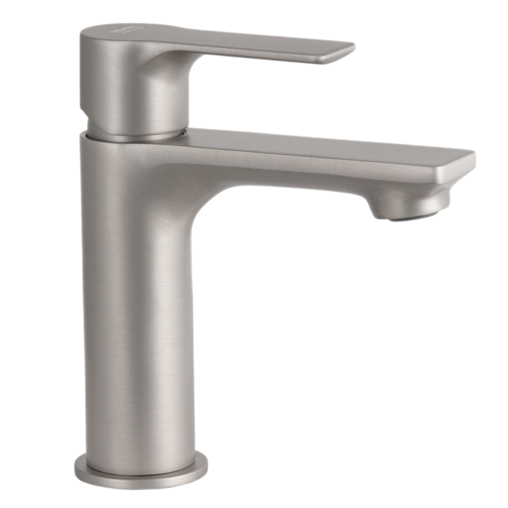 Remer Energy Смеситель для раковины, без д/к, высота излива 10,6 см, цвет: nichel spazzolato opaco EY12NPO