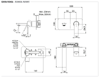Remer Energy Смеситель для раковины, излив 18 см, с внутренней частью, цвет: cromo EY15