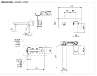 Remer Energy Смеситель для раковины, излив 23 см, с внутренней частью, цвет: cromo EY15L