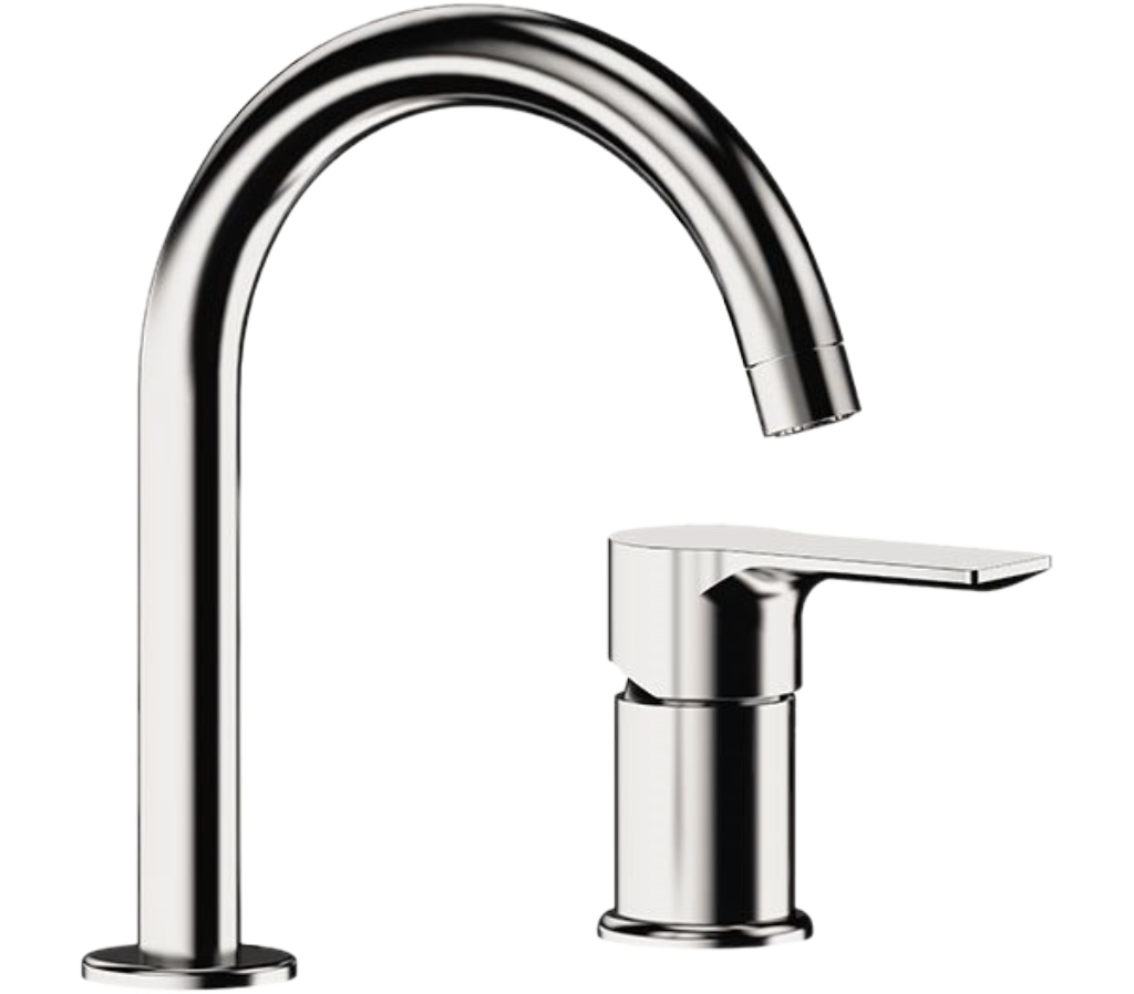 Remer Energy Смеситель для раковины, на 2 отвертсия, без д/к, высота излива 14 см, цвет: cromo EY57